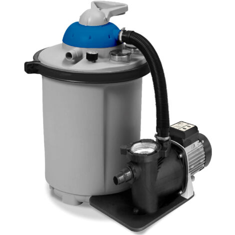 Spido – Groupe de filtration piscine 10 m³/h – Puissance 600 W – Cuve 50 litres – Balles filtrantes Aqualoon recyclables - Combo-10