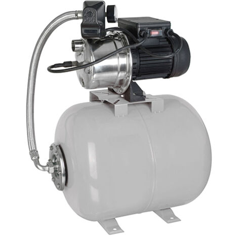 Spido – Groupe de surpression 1200 W avec réservoir 50 L – Débit 4,4 m³/h – Pression 5 bars – Certifié ACS – Sécurité anti-manque d'eau