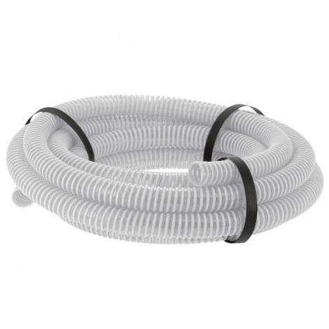 Centrale Brico – Tuyau d'aspiration en PVC armé souple 7 m Ø 32 mm – Conçu pour aspiration et évacuation des liquides – Résistant aux chocs et à l'abrasion