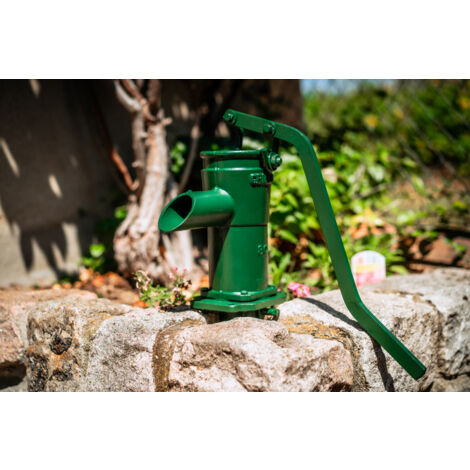 Pompe à main auto-amorçante Spid’O Classic MA 18 – Fonte antirouille – Débit 1,8 m³/h – Aspiration jusqu’à 8 m – Idéale jardin & amorçage pompes de surface