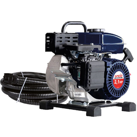 Spido – Pompe thermique Spid’O T 415 – Moteur 4 temps 2,1 CV – Débit 12 m³/h – Pression 3,6 bars – Aspiration jusqu’à 5 m