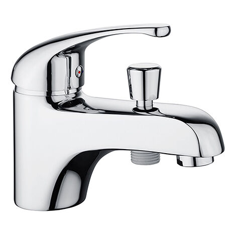 Edouard Rousseau – Mitigeur bain-douche monotrou chromé – Mécanisme cartouche céramique Ø 40 mm – Bec fixe avec aérateur – Poignée métal ergonomique