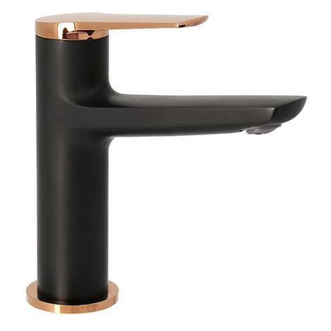 Edouard Rousseau - Mitigeur Lavabo KAITO - Noir / Rose Gold (1/2)
