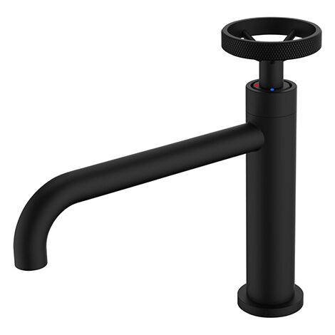Edouard Rousseau – Mitigeur lavabo industriel noir – Bec fixe – Mécanisme cartouche céramique Ø 25 mm – Hauteur 200 mm – Hauteur sous bec 90 mm (1/5)