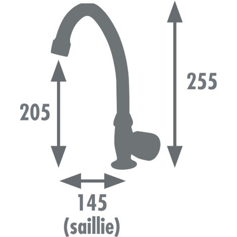 Edouard Rousseau - Mitigeur Lave-Mains STANDARD HAUT - Chromé