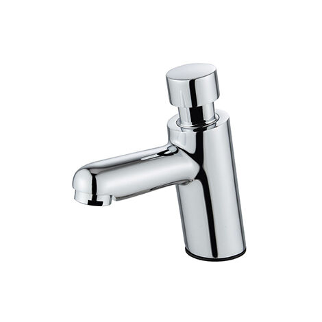 Edouard Rousseau – Mitigeur lave-mains temporisé chromé – Débit 7 L/min – Temporisation réglable 2 à 20 secondes – Design compact pour sanitaires