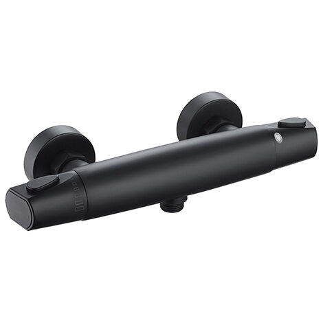 Edouard Rousseau – Mitigeur Thermostatique Douche NANKA Noir – Cartouche Thermostatique – Bouton Éco-Stop – Corps Froid – Entraxe 150 mm (1/2)