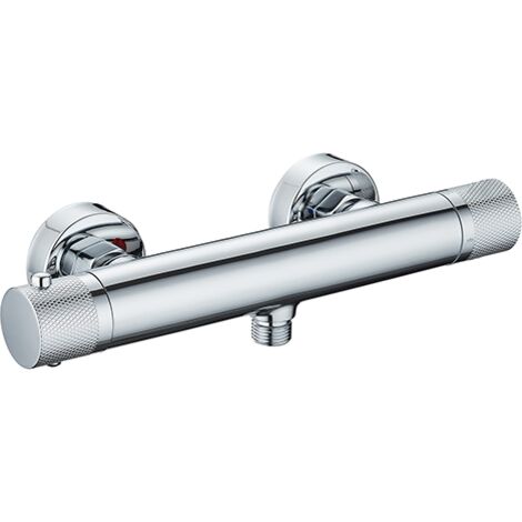 Edouard Rousseau – Mitigeur Thermostatique Douche XIO Chromé – Cartouche Thermostatique – Poignée Métal Décorative – Anti-Brûlure – Entraxe 150 mm (1/2)