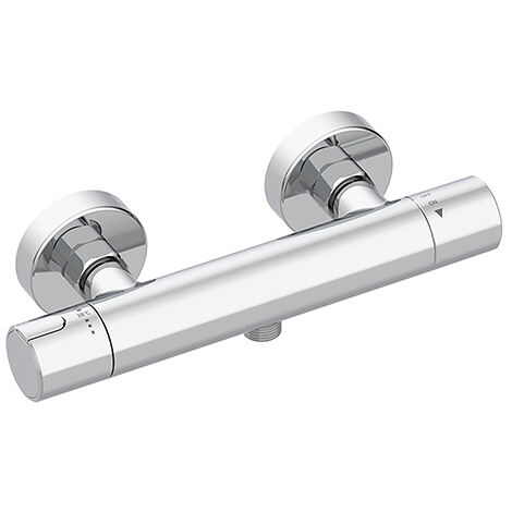Edouard Rousseau – Mitigeur Thermostatique Douche DOMA Chromé – Cartouche Thermostatique – Aérateur grand débit– Corps Froid (1/2)
