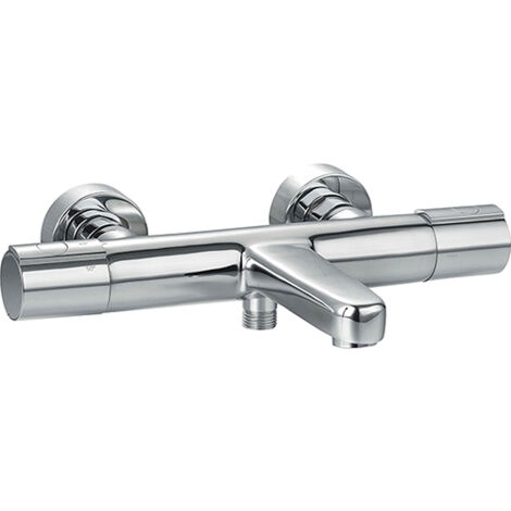 Edouard Rousseau – Mitigeur Thermostatique Bain-Douche LOONA Chromé – Cartouche Thermostatique – Aérateur Grand Débit – Corps Froid – Entraxe 150 mm (1/2)