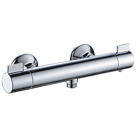 Edouard Rousseau – Mitigeur Thermostatique Douche SFEROU Chromé – Cartouche Thermostatique – Débit Limité 9 L/min – Corps Froid – Entraxe 150 mm (1/2)