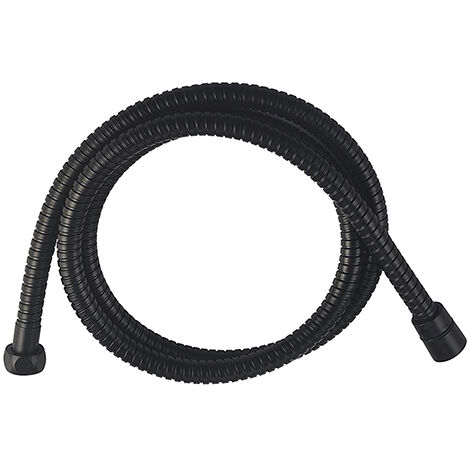 Edouard Rousseau -Flexible de douche INOX - 1.75M - Noir