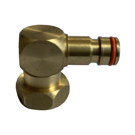 SPIDO - Raccord coudé laiton pour dévidoir F 20/27
