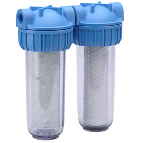 Dipra – Station anticalcaire AQUACLEAR ECO – Filtration 25µ – Débit 1000 L/h – Conformité sanitaire ACS – Corps en polypropylène