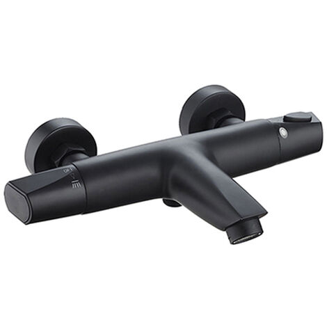 [JAMAIS UTILISE] Edouard Rousseau - Mitigeur Thermostatique Bain-Douche NANKA - Noir Mat (1/2)