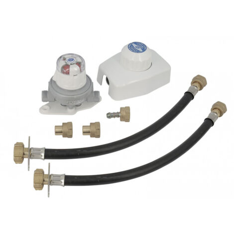 Edouard Rousseau – Détendeur gaz butane automatique 1,3 kg/h – Pression de sortie 28 mbar – Inverseur avec indicateur service/réserve