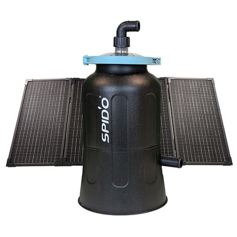 SPID’O Combo Sun 3.5 Filtration Piscine Solaire Hybride 3,5 m³/h Consommation Réduite - Panneaux Inclus