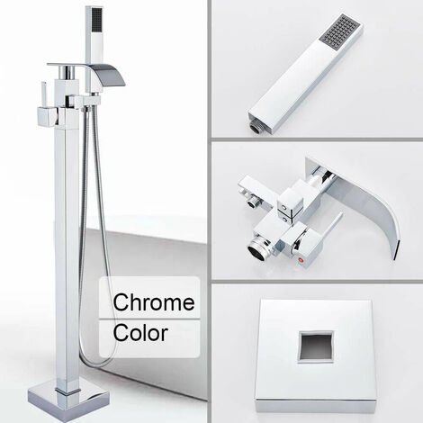 Butler & Rose Caledonia Lever Floor Standing Bath And Shower Mixer Tap With Shower Kit - View #8