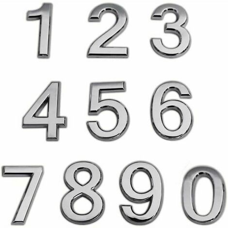 240 pièces 10 feuilles numéros autocollants numéros de boîte aux lettres  autocollants autocollants numéros en vinyle pour les signes de résidence et  de boîte aux lettres