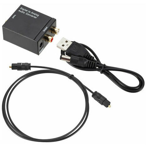 AMANKA Convertisseur Analogique-Numérique, Audio Analogique vers Numérique  Adaptateur Stéréo L/R RCA vers Numérique SPDIF Optique Coaxial Toslink pour