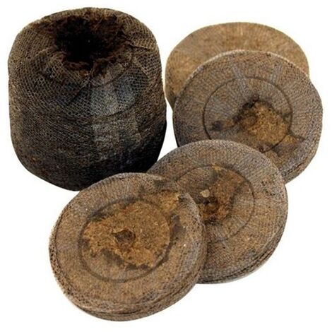 100 Pastillas de Turba. Germinaci�n Efectiva. Jiffy. � 24 Mm