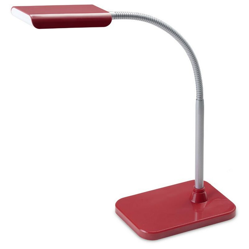 Wonderlamp Wf000019flexo Led 3w luz 5000k cabezal orientable y reducido tamaño mod. amidala color rosa rojo de mesa 3