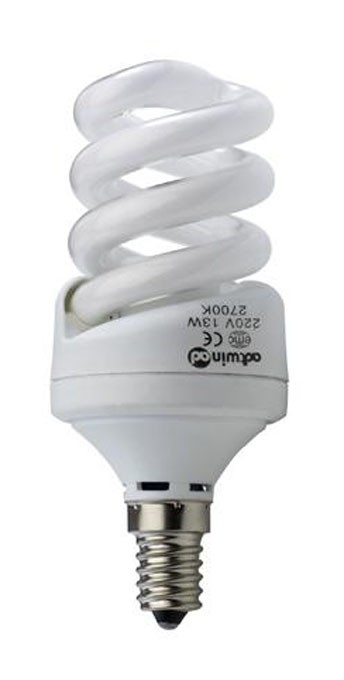 Bombilla Miniespiral 13w e14. bajo consumo temperatura 2700�k blanco c�lido 2700ºk