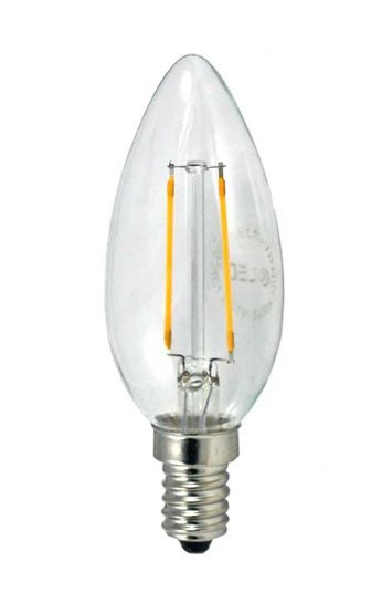 Led Vintage Bombilla filamento rosca fina e14 3.5w 320lm luz muy color amarillo no regulable estilo