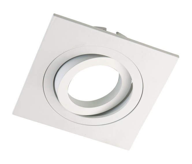 Foco empotrable CLASSIC basculante cuadrado blanco. Wonderlamp