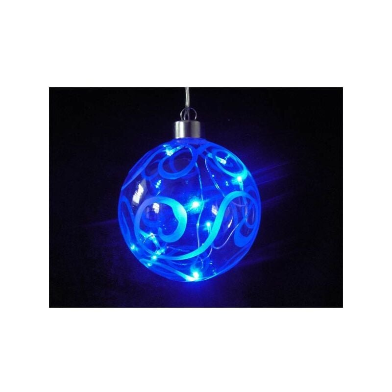 Bola cristal luz LED azul