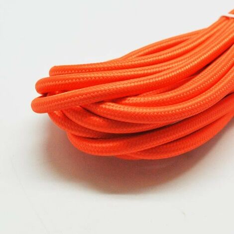 Cable De Acero Recubierto En Vinilo Naranja – 1/16 A 3/32, 7x7, Bobina De 50 Pies