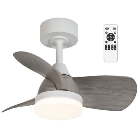 Ventilador de techo LED Borse Mini Blanco+Ceniza CCT Dim (18W) (1/5)