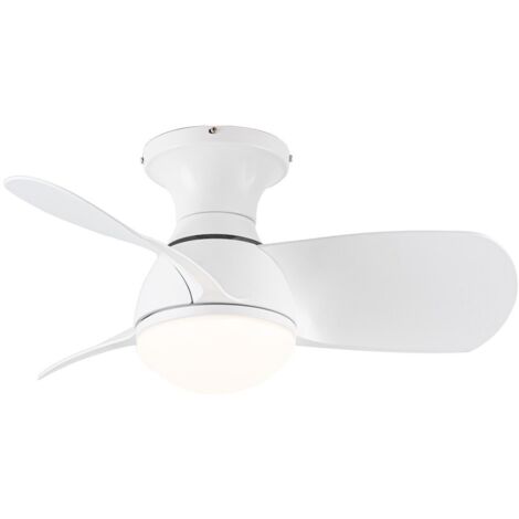 Ventilador de techo LED Mancado Blanco CCT Dim (20W)