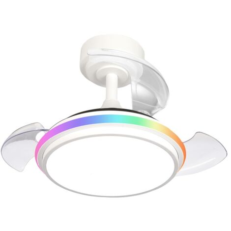 Ventilador LED aspas plegables Antila Mini XS RGB CCT (40W)  Blanco (1/4)