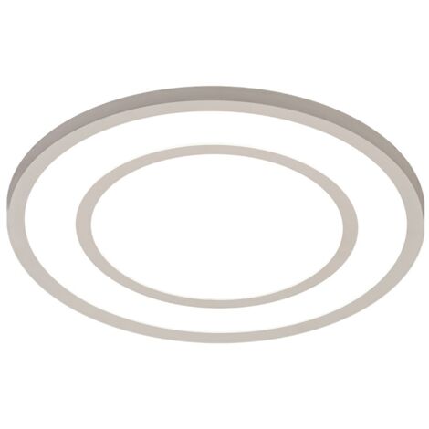 Plafón LED "Doron" redondo (30W+44W 3000K 3700lm) IP20 Ø50cm fabricado en aluminio y acrílico color blanco (1/3)
