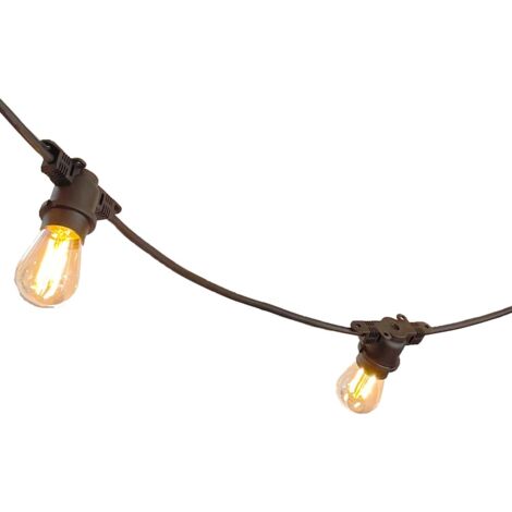 Guirnalda de exterior E27 5.7M IP54 (10 luces) (1/5)