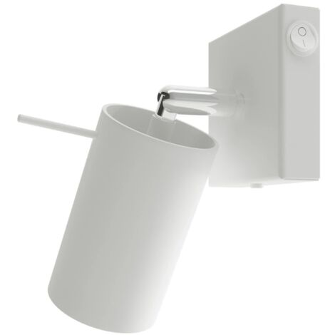 Aplique de pared Vinivi blanco con interruptor (1/4)