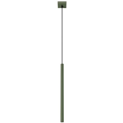 Lámpara colgante Vacu verde, 1 luz (1/5)