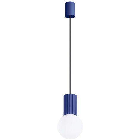 Lámpara colgante Mido ultramarino, 1 luz (1/5)