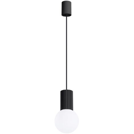 Lámpara colgante Mido negro, 1 luz (1/5)