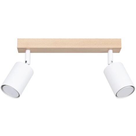 Regleta Elluae blanco, 2 luces