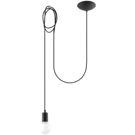 Lámpara colgante Asum negro, 1 luz (1/4)