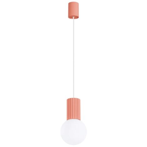 Lámpara colgante Mido Rosa, 1 luz (1/5)