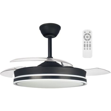 Ventilador LED aspas plegables Surpino Negro CCT Dim (45W) (1/5)