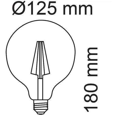 Ampoule LED Transparente Globo G125 E27 3500K