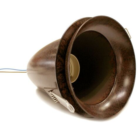 Aro empotrable vintage “Tejar” (60W 1xE27) – Cobre envejecido