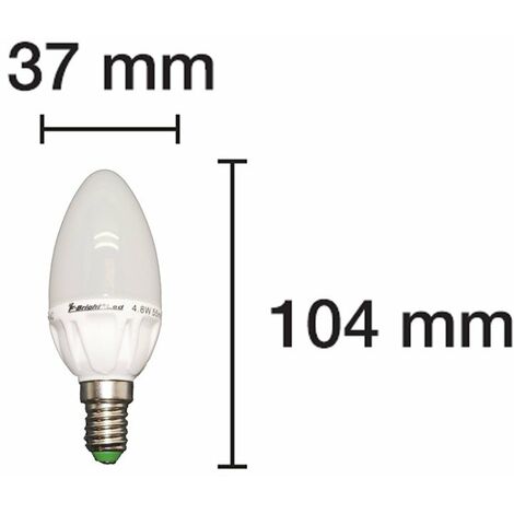 Bombilla LED Vela E14 luz fría (5.2W) 