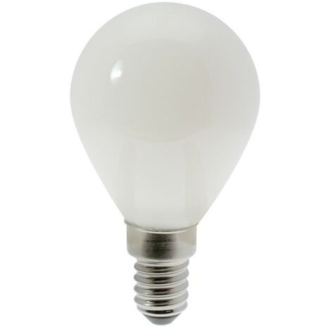 Bombilla LED E14 G45 Milky (6W)  3000ºK (blanco cálido)