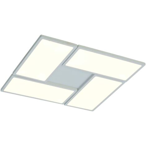 Plafón LED SMD “New Or” (60W 3000K 3600lm) IP20 36,2x36,2cm fabricado en aluminio y acrílico color blanco (1/3)