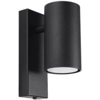 Aplique de pared Moal negro